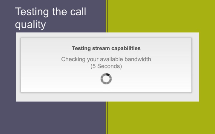 Using the OpenTok pre-call API to check call quality