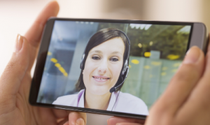 A senior technician could join a video chat remotely using WebRTC