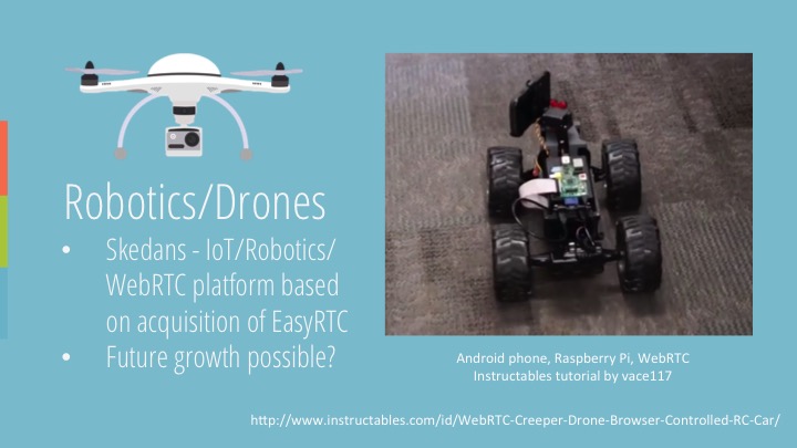WebRTC for Drones and Robots