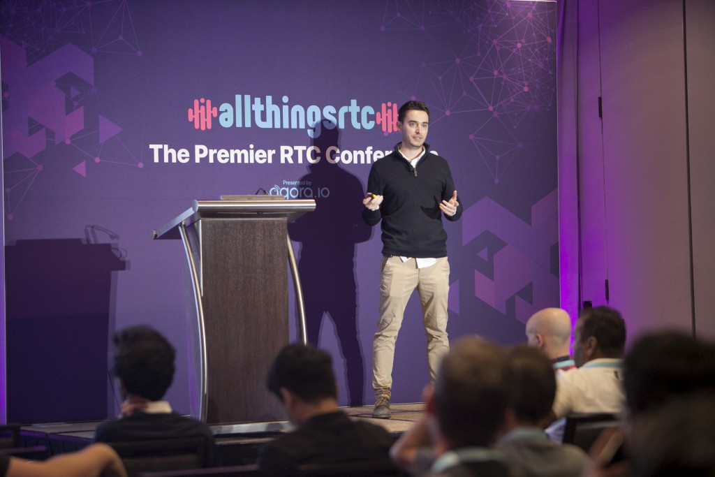 Alberto Gonzalez Trastoy, Senior Software Engineer, WebRTC Ventures, presents “Latest WebRTC Development Trends and Implementations” at AllThingsRTC, the premier real-time communication event hosted by Agora, San Francisco, CA, June 13, 2019.