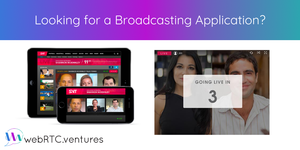 With use cases in all kinds of industries, broadcasting applications allow you to stream video content live online to people all over the world.