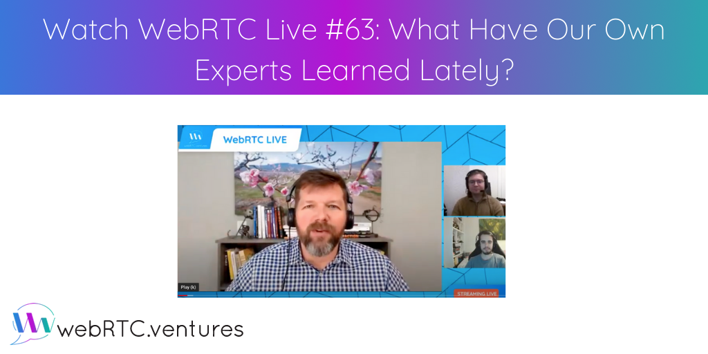 For our first WebRTC Live episode of 2022, we invited a few members of our team for the second installment of our Roundtable series. Alfred Gonzalez discussed refactoring a WebRTC app to scale and Jacob Greenway shared his experience with the Offscreen Canvas API.