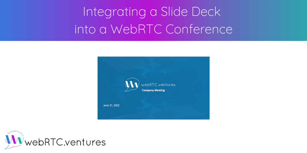 Streaming live video from a webcam or a screen capture into a WebRTC video call is fairly standard among WebRTC applications. This post looks at an implementation of publishing other sources of media, such as a slide deck, into a Vonage Video API call session as an alternative to screen sharing.