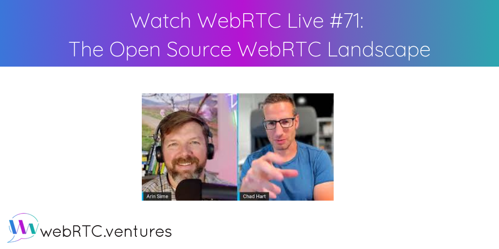 For our 71st episode of WebRTC Live, Arin welcomed Chad Hart back to WebRTC Live for an analysis of recent open source trends, highlighting today’s most popular WebRTC-related open source repositories.